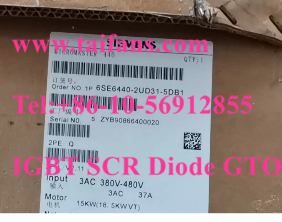С посылка Коробка Инвертор, Частотный преобразователь машина MM440 3AC 380 V-480 V 15KW 18.5KW 6SE6440-2UD31-5DB1