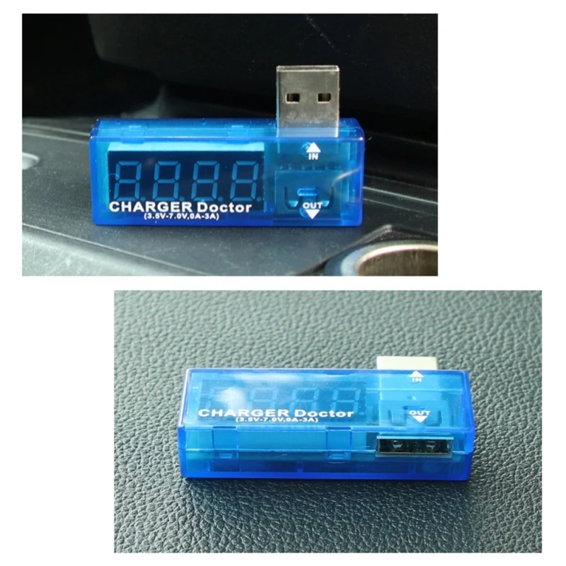Автомобильный USB ток тестер напряжения цифровой дисплей зарядное устройство Вольтметр метр тестер