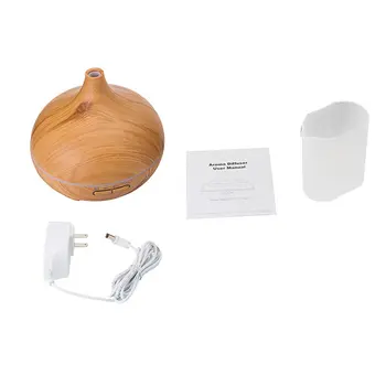 

300ml Wood Grain Ultrasonic Aromatherapy Machine Home Humidifier Office Gift