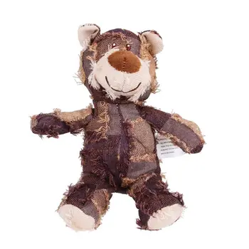 

Pet Plush Squeaky Bear Chew Toys Dog Cat Puppy Teeth Cleaning Bite Puzzle Toy LX9C