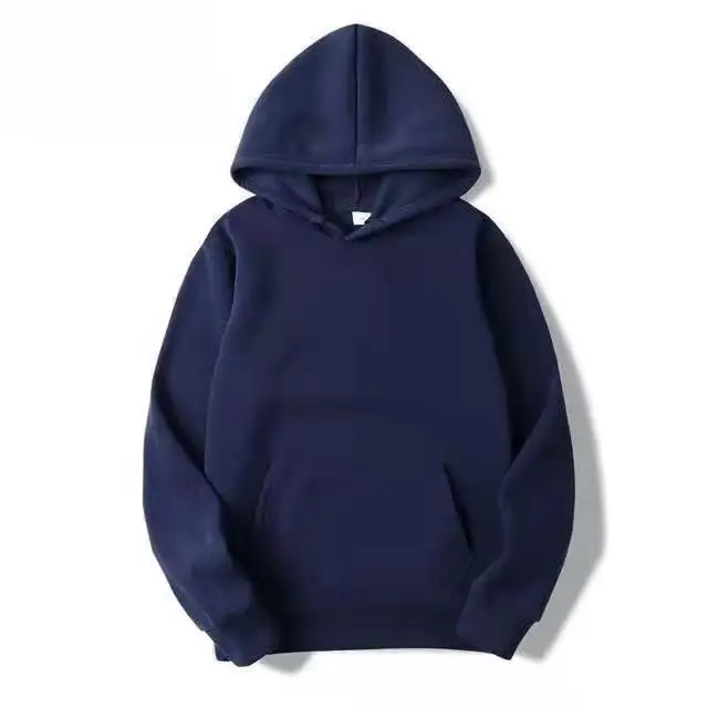 2021 Spring Autumn Fashion Brand Men's Hoodies Male Casual Hoodies Sweatshirts Solid Hoodies Sweatshirt Pullover and Sweatpants Navy Blue