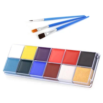 

Professional Face Body Paint Oil 12 Colors Painting Art Party Fancy Make Up Set