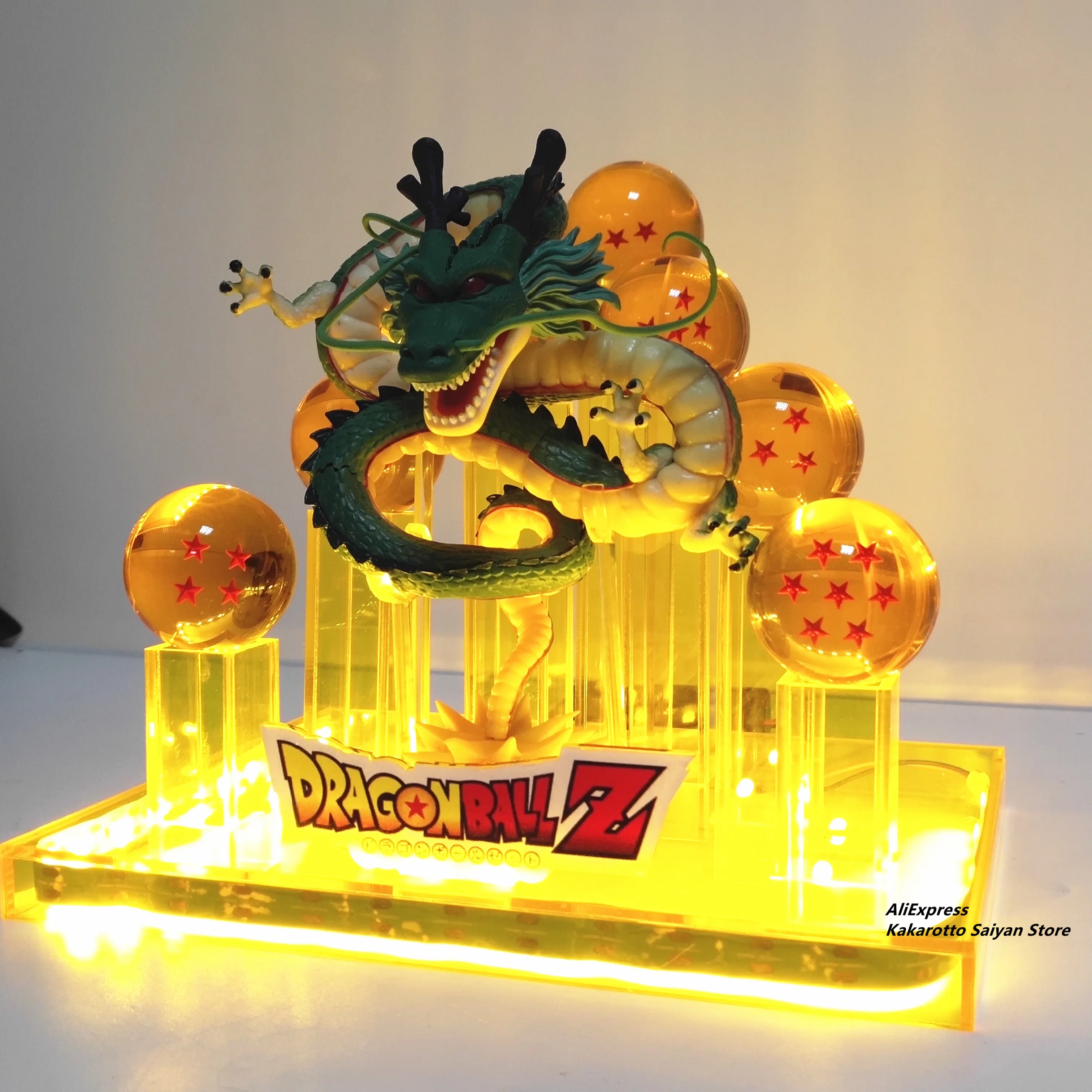 Dragon Ball Z Shenron хрустальные шары светодиодные фигурки модель игрушки Dragon Ball Супер аниме Shenlong Led фигурка DBZ