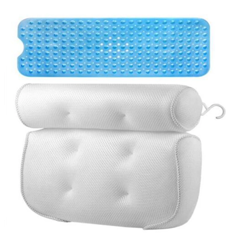 

2-Piece Bathroom Bath Headrest Bathtub Suction Cup Pillow Pillow Bathroom Non-Slip Mat Hotel Bathroom Non-Slip Mat
