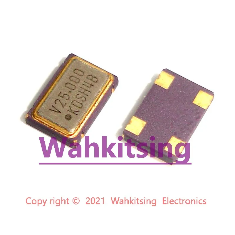 5 PCS 25.000MHz 5070 SMD-4 25M 25.000 MHz 25.000M 25MHz 5x7mm 4 핀 7050 금속 SMD 활성 수정 발진기