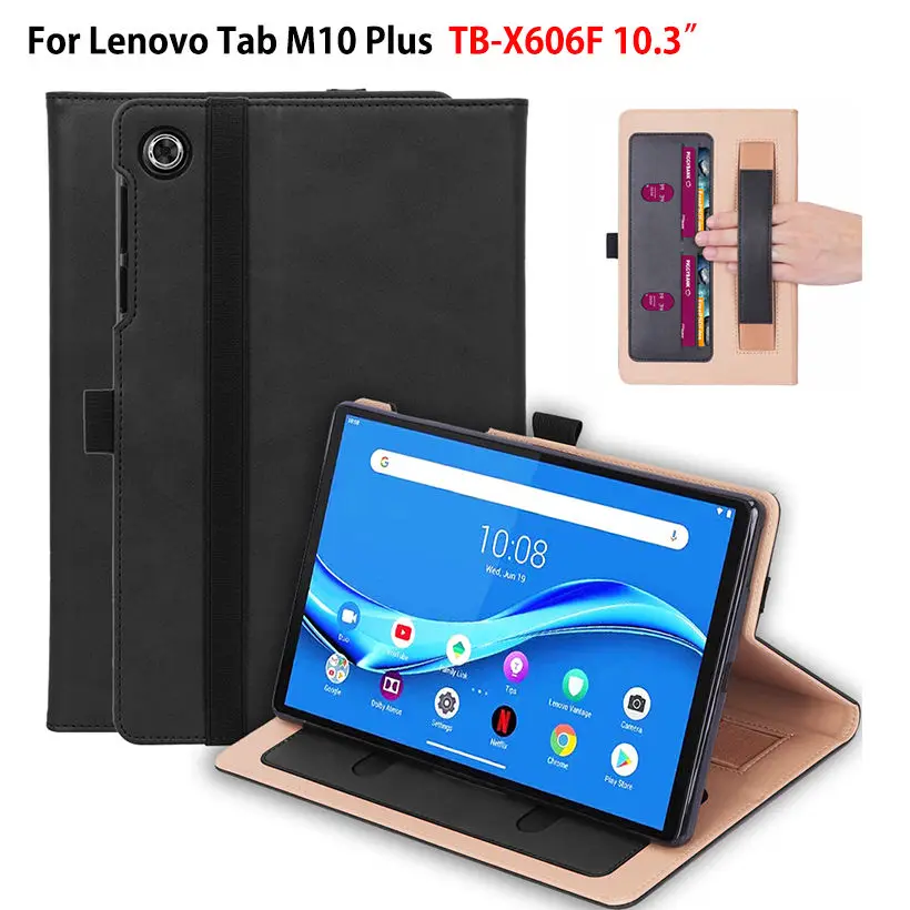 Роскошный чехол для Lenovo Tab M10 FHD Plus 10 3 дюймов искусственная кожа держатель