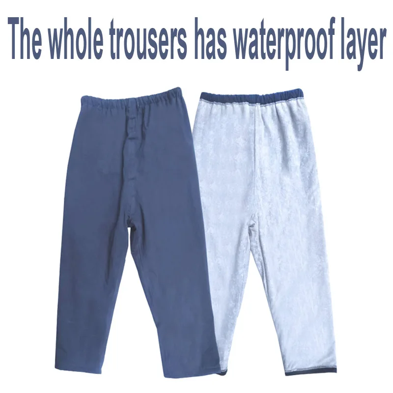Adult Waterproof Diaper Pants Incontinence Care Trousers Breathable Washable Slacks Cotton Leak Proof Prevent Embarrassed Tucked | Мать и