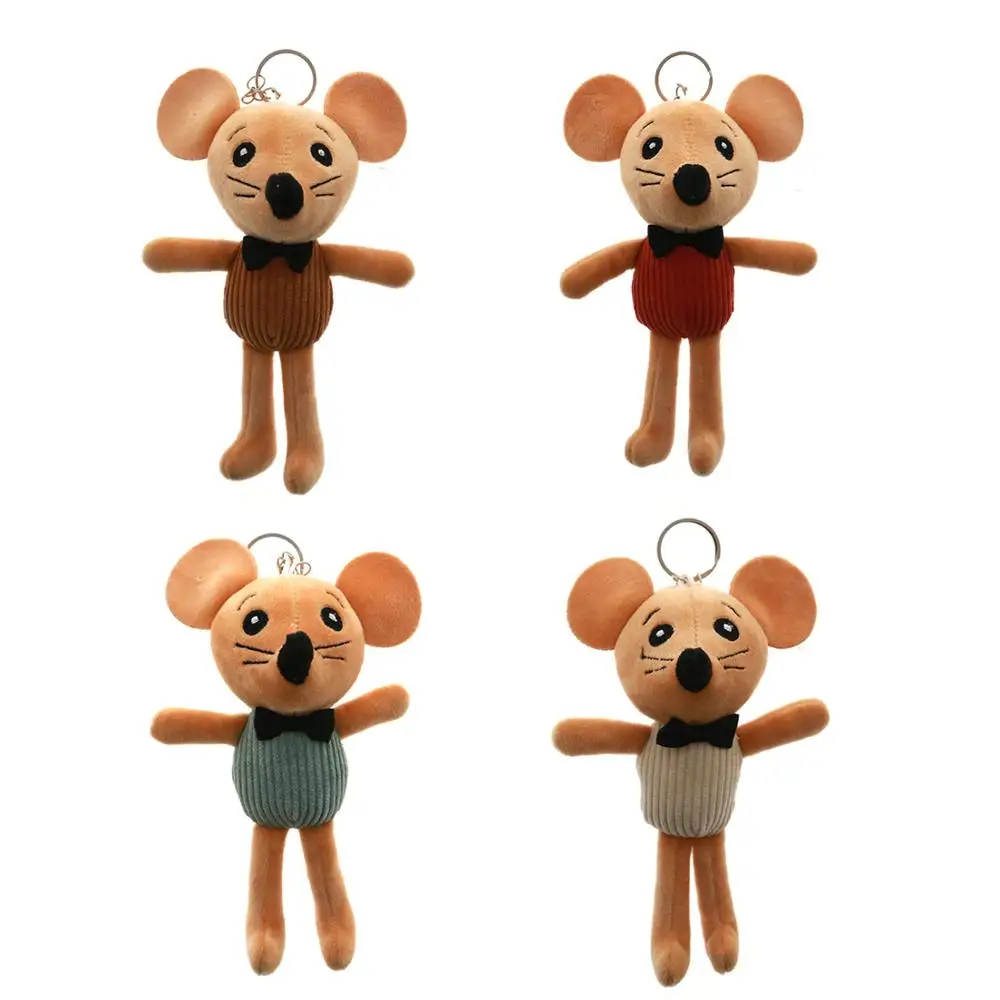 2019 Cartoon Mouse Stuffed Plush Toys Keyring Holder Animal Keychains Women Key Chains Pendant for Bag Children Gifts |