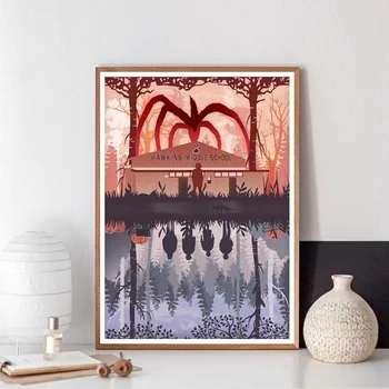 

Stranger Things minimalist movie Canvas poster No Frame