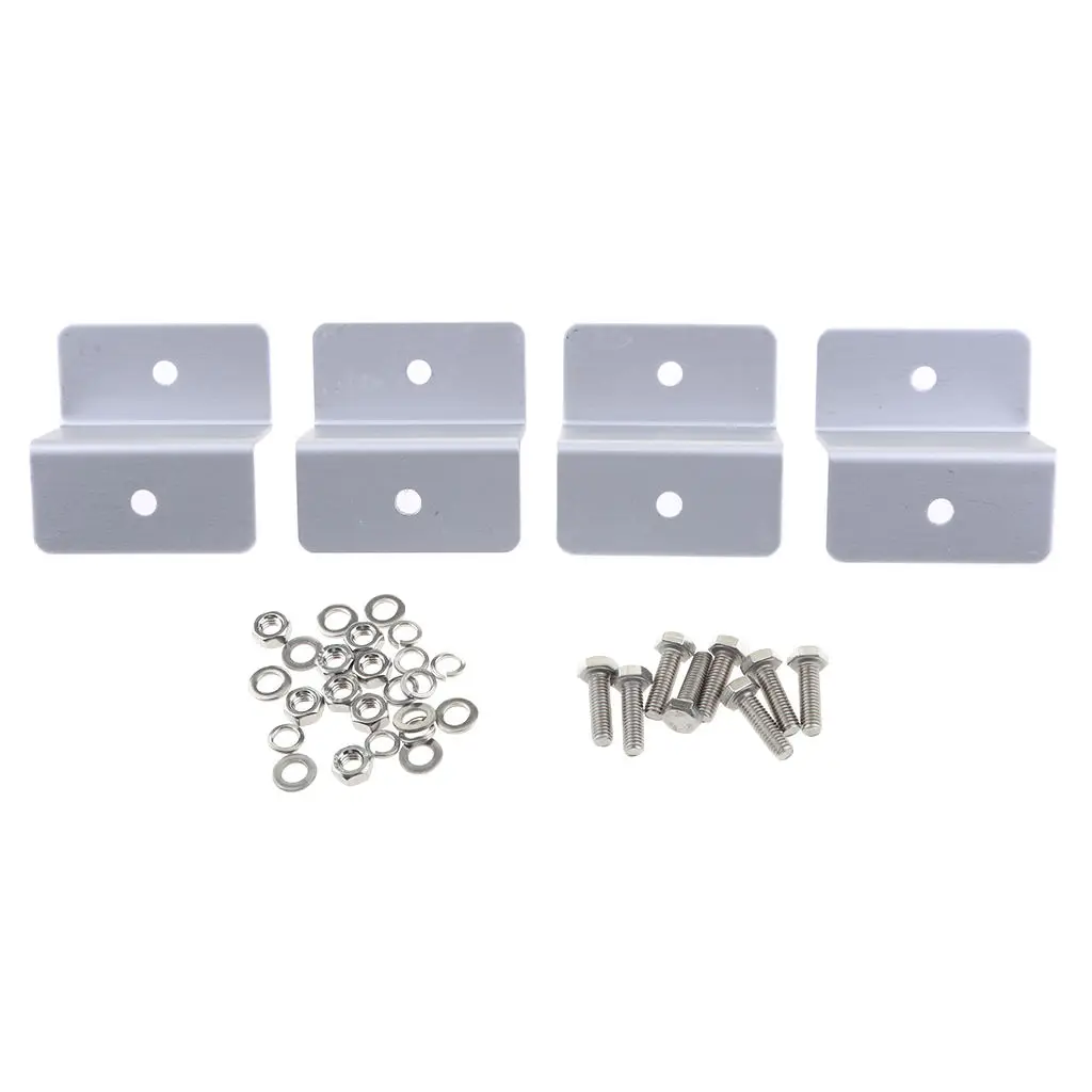 4pcs Solar Panel Z Bracket Mounting Flat Roof Yacht RV Mount Aluminum kit | Автомобили и мотоциклы