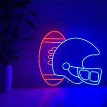 

Neon Sign Custom Led light Custom Chicago Bears Helmet Football Banner Sports Neon Light Neon Sign