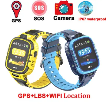 

2019 Children Smart Watch WIFI GPS LBS Location Tracker Kids Watch Camera Phone Anti-lost Sport Smartwatch Wristband Silicone
