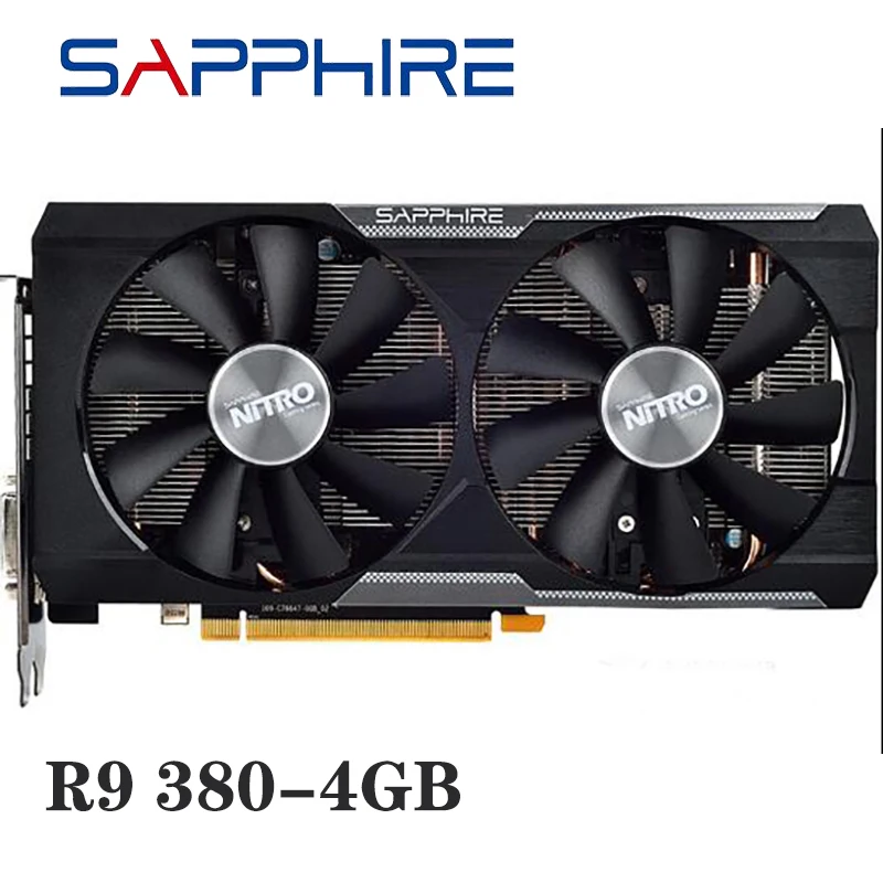 Used SAPPHIRE R9 380 4GB Graphics Cards GPU For AMD Radeon R9380 4GB Video  Cards Desktop PC Computer GDDR5 256Bit - AliExpress