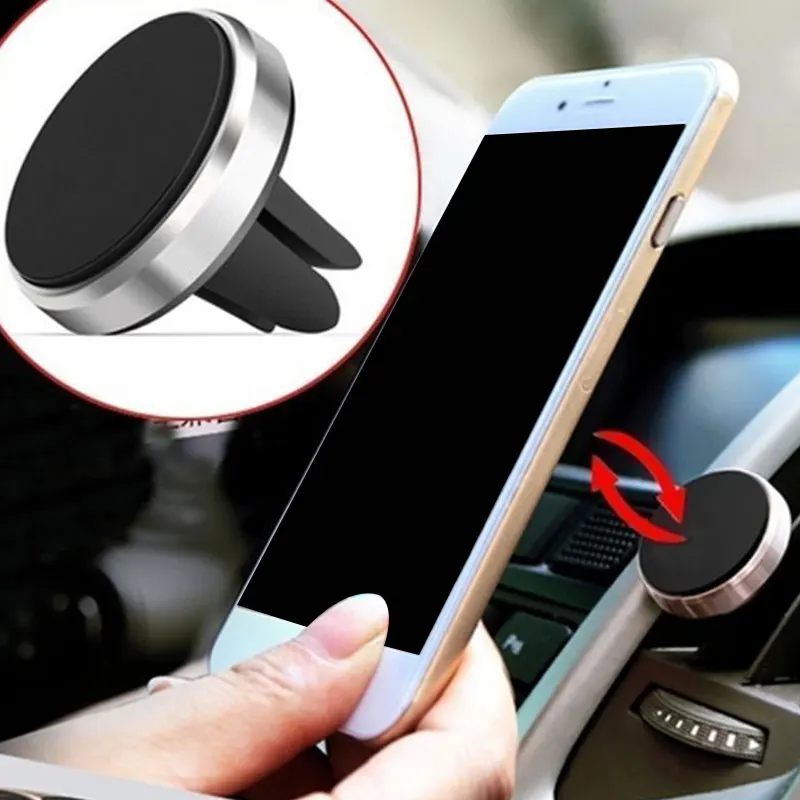 Держатель для телефона gps подставка для телефона Магнитный всасывающий элегантный держатель для вентиляционного отверстия для аксессуаров