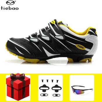 

Tiebao cycling shoes sapatilha ciclismo mtb men sneakers mountain bike Breathable Self-locking bicycle riding triathlon shoes