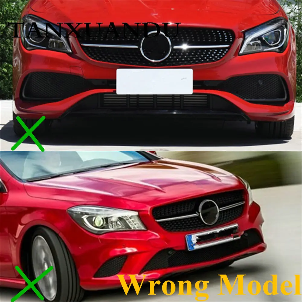 Подходит для Benz- CLA Class C117 Fornt бампер Нижняя решетка противотуманных фар сетка решетка сотовый спортивный комплект для бампера A1178551722