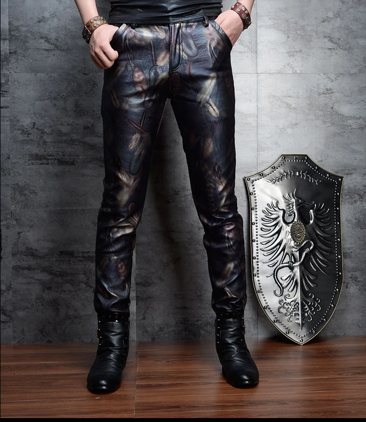 skinny leather pants mens