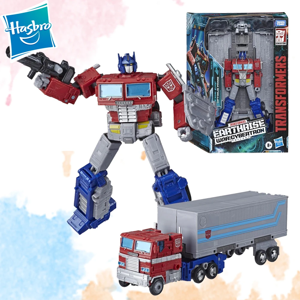 

Hasbro Transformers Toys Generations War for Cybertron Earthrise Leader Autobot Grapple Optimus Prime 18cm Robot Toy