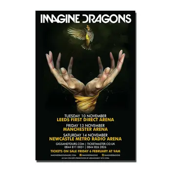 

Imagine Dragons Album Music Silk Fabric Wall Poster Art Decor Sticker Bright