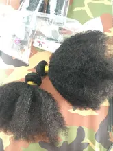Extensiones de cabello humano Afro rizado para mujer negra, 4 mechones, extensión Natural, Clip de pelo rizado, Color 1b, Super Icon, 8-20 pulgadas
