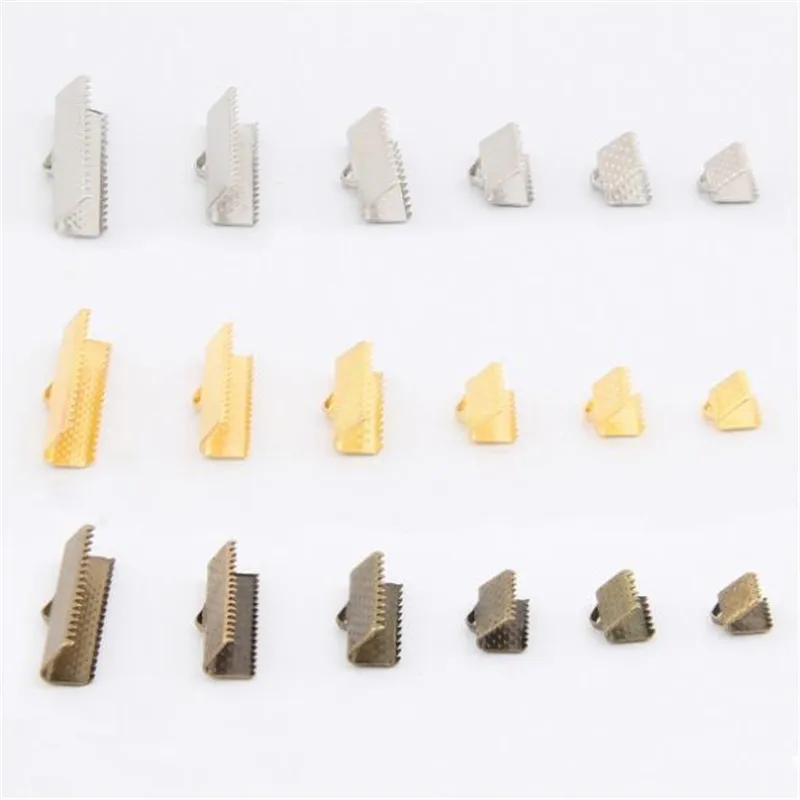 100 шнур для ПК обжимные концевые бусины пряжки кончики Застежка плоская крышка