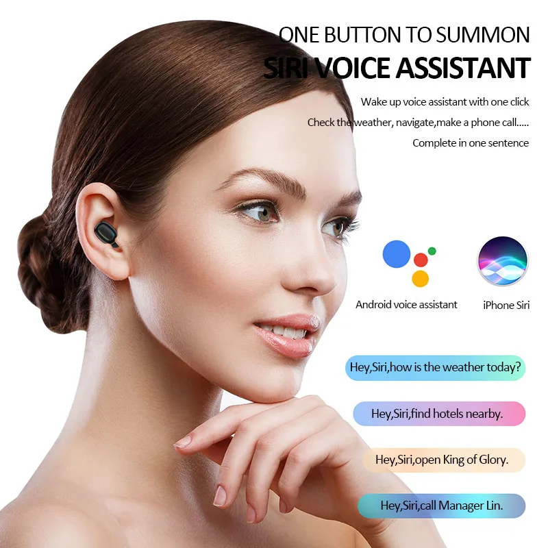 DUSH Earphones Wireless headphones Bluetooth Earphone TWS Earbuds 5 0 Blutooth Ear Phones LED Display For iOS Android iPhone