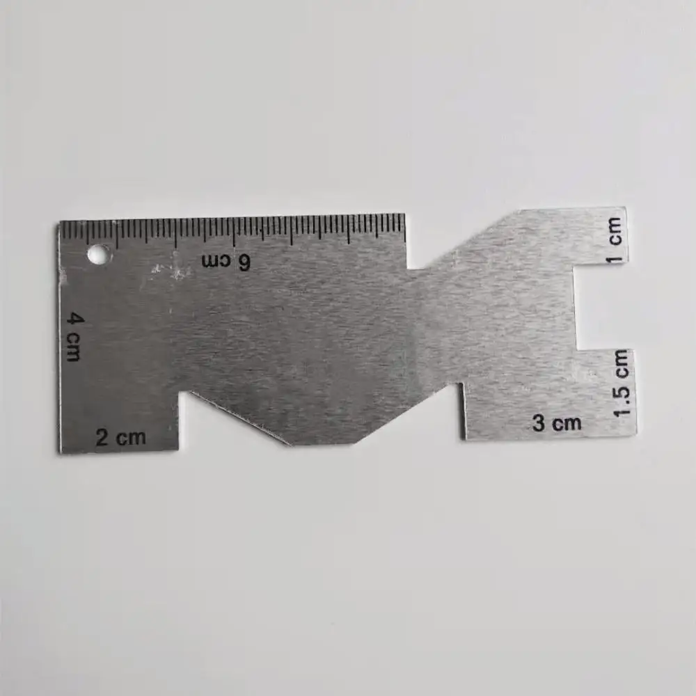 

10 Pcs Metal ruler Handmade accessories sewing ruler tool Portable caliper Ruler
