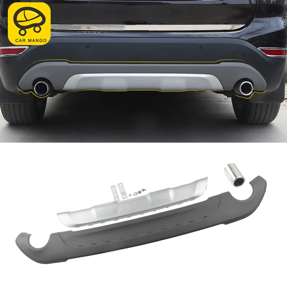 Carmango Auto-accessoires Achterbumper Vergadering Vervanging Frame Uitlaatpijp Refit Body Kits Onderdelen Voor Bmw X1 F48 2016-2020 Carmango Auto-accessoires Achterbumper Vergadering Vervanging Frame Uitlaatpijp Refit Body Kits Onderdelen Voor Bmw X1 F48 2016-2020