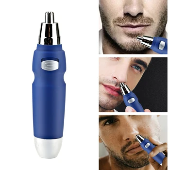 

1pcs Stainless Steel Electric Nose Ear Trimmer Safety Face Care Nose Hair Trimmer for Men Shaving Hair Beard Removal Machine