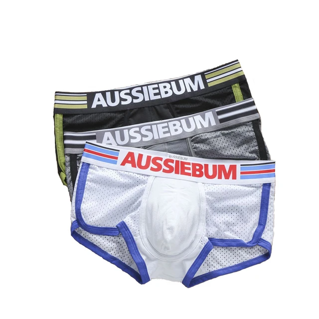 Mesh Men's Boxers Briefs Sexy Underwear Aussiebum Boxer Male Panties  Calzoncillos Slip Men U Convex Pouch Man Underpants M-2XL - AliExpress