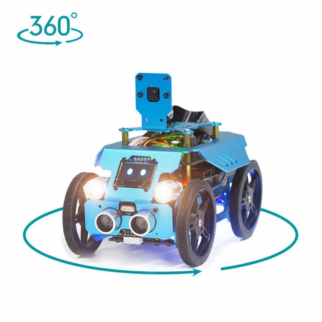 US $148.80 3in1 Aluminum Alloy Robot Set for Pi43 Model BB OpenCV Target Tracking RealTime Video Transmission No Development Board