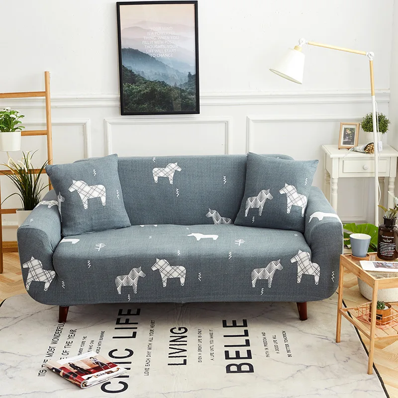 

Slipcover Foral Sofa Covers Suitable for Four Seasons for Living Room Furniture Protector Elastic Loveseat Couch Cover 22 Color