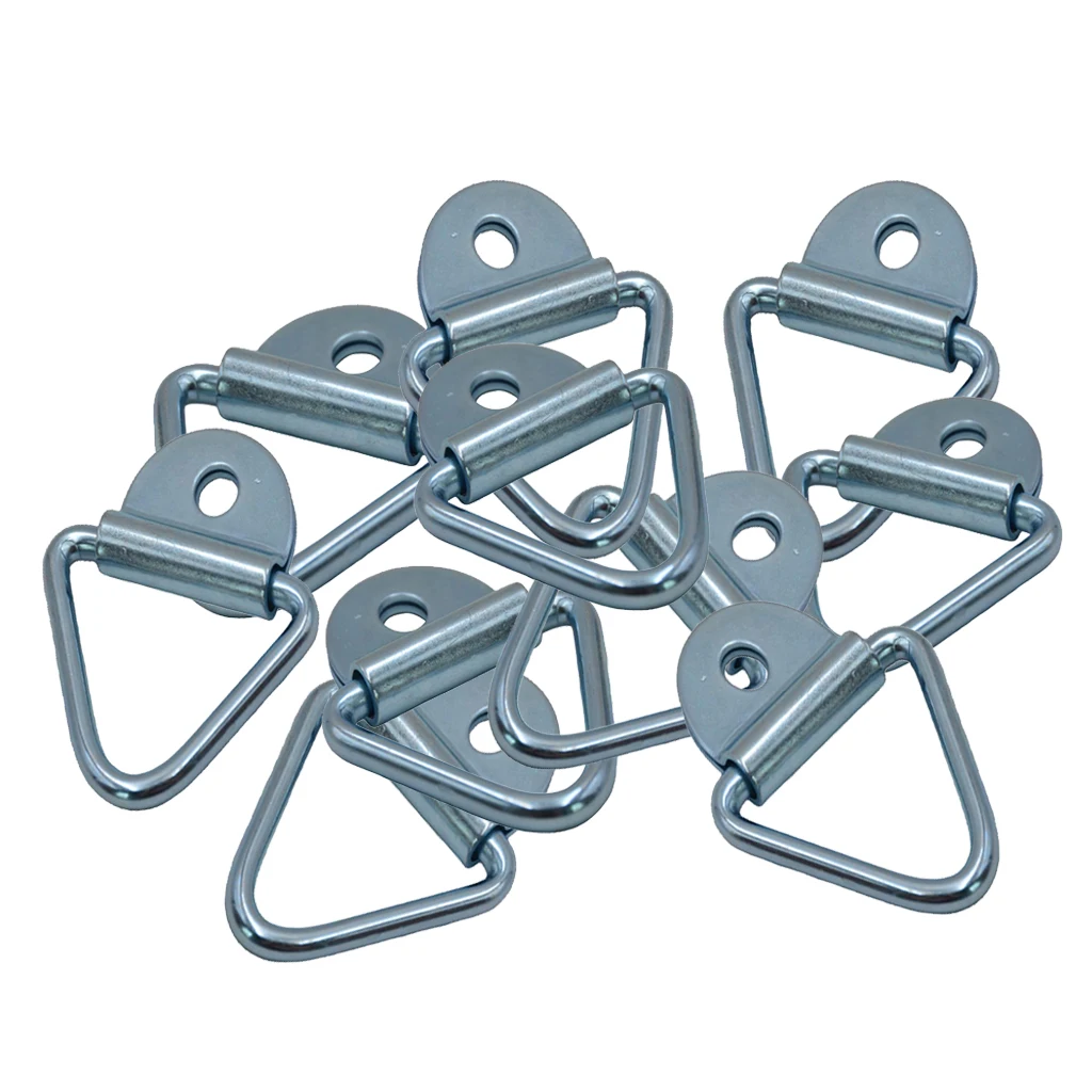 10x Tie-Down Anchors, Bolt-On Cargo Tie Down Flush Mount Rings Eye