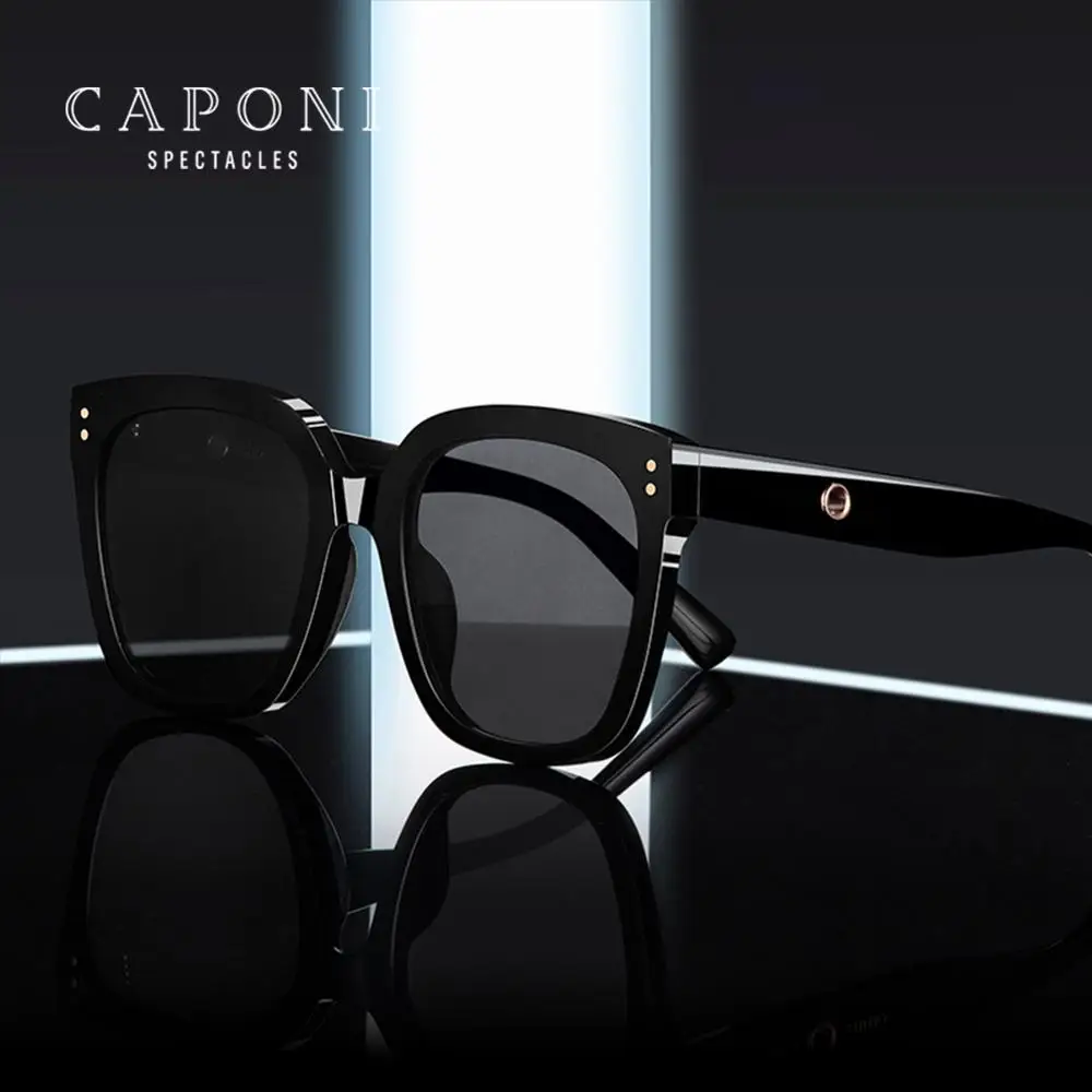 Солнцезащитные очки CAPONI CP7453 мужские нежные винтажные темные при близорукости с