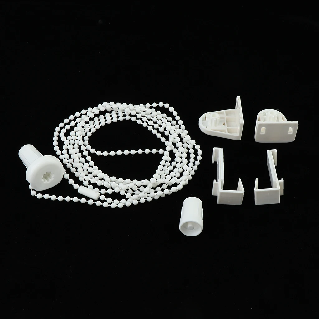 2 Set Curtain Roller Clutch Bracket with Bead Chain for 17-18mm Diameter Tube