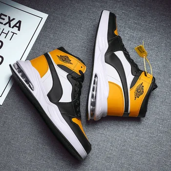 

Spelling Color Male Shoe Leisure Time Motion Trend Joker Teenagers High Help Net Shoes Red Korean In State Leather Shoes You