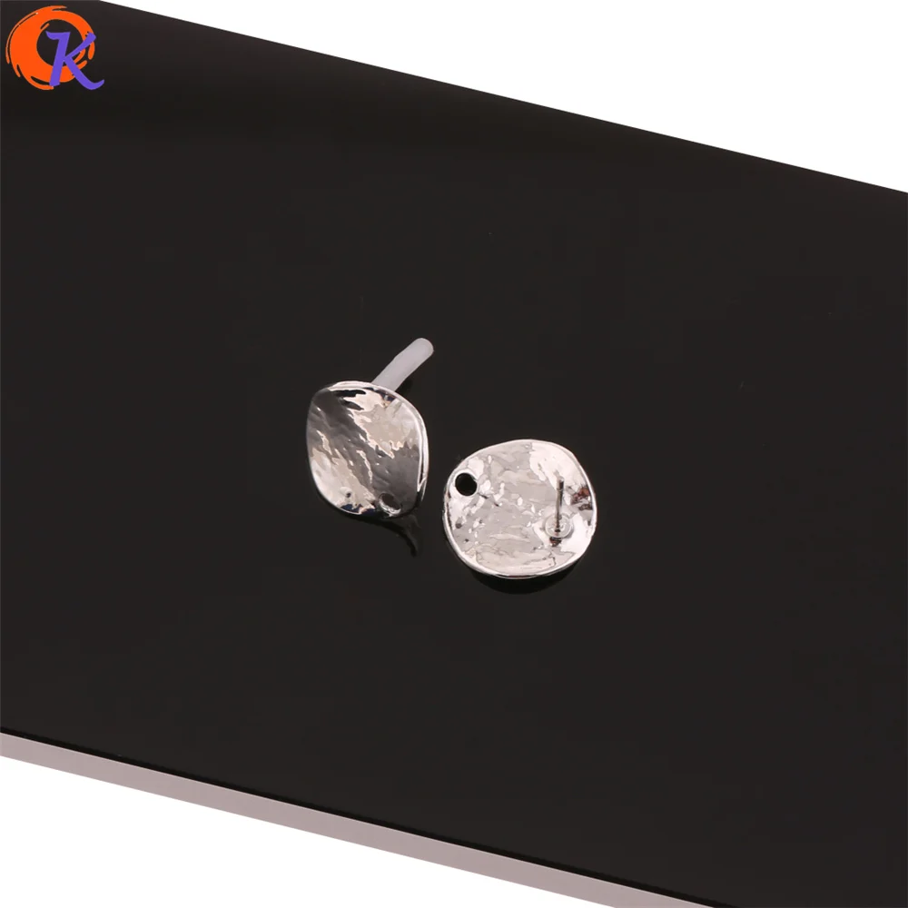 Cordial Design 100Pcs 15*16MM Jewelry Accessories/Earrings Stud/Wave Coin Shape/DIY Earrings Making/Hand Made/Earring Findings 17 HTB1gKnZXDHuK1RkSndVq6xVwpXaN