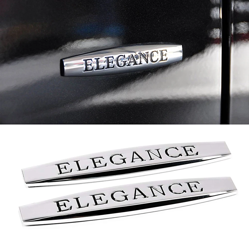 3d Metal Elegance Emblem Logo For Mercedes Benz Amg W211 W204 Gla Glk W210 W203 W204 W221 Cla Fender Trunk Sticker Accessories Car Stickers Aliexpress