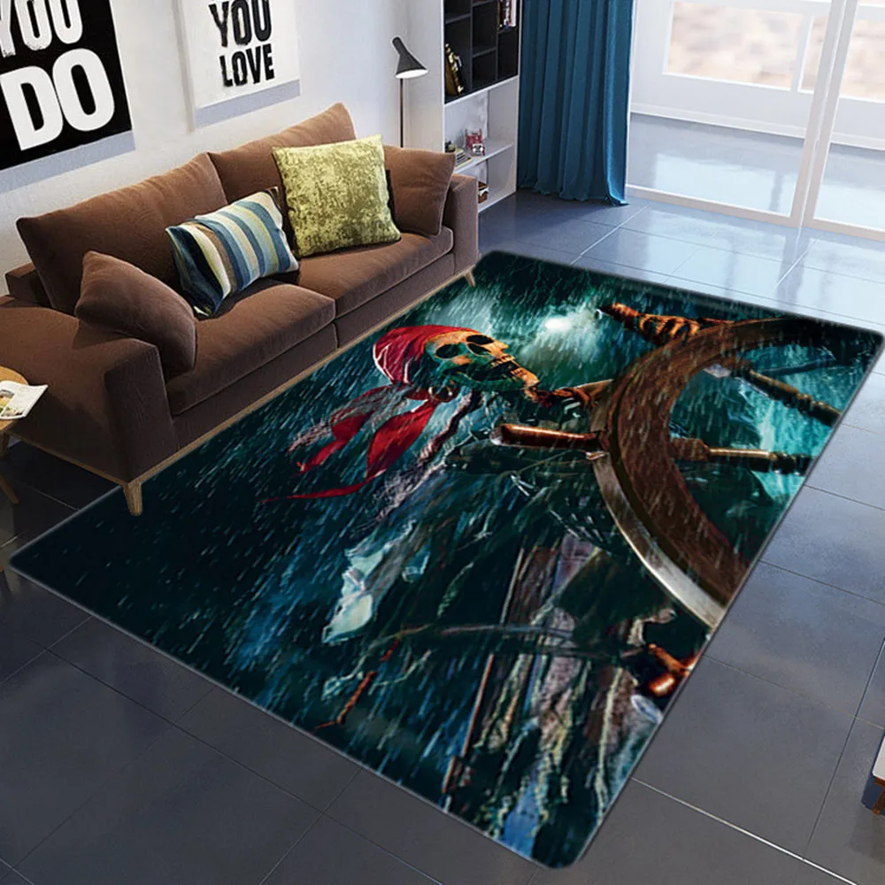 Коврики с геометрическим черепом в скандинавском стиле, коврики с узором для гостиной, спальни, креативный домашний ковер с 3D принтом, коврик для журнального столика