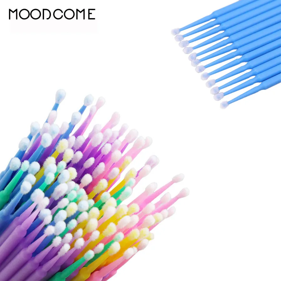 

Professional Eye Clean Brush 100 Pcs Durable Micro Brush for Eyelash Extension Applicators Brush Mascara Set