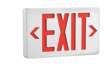 

UL listed fire-resistant ABS Wall and ceilling mounted rechargeable indoor lamp EXIT sign emergency light