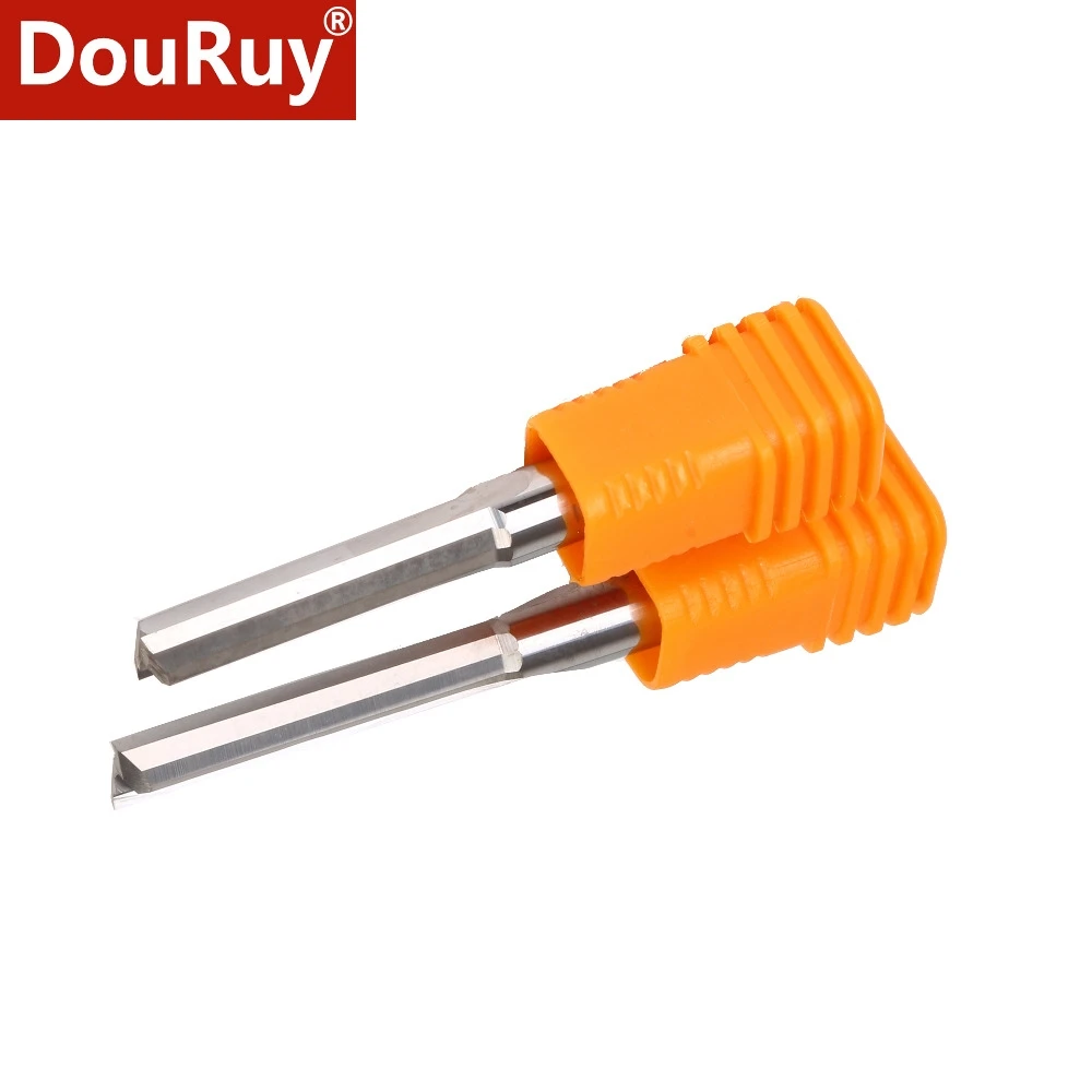 

5pcs 3.175/4/6/8/10mm SHK two flute straight router bits for woodworking cnc tools engraving cutting solid carbide straight mill