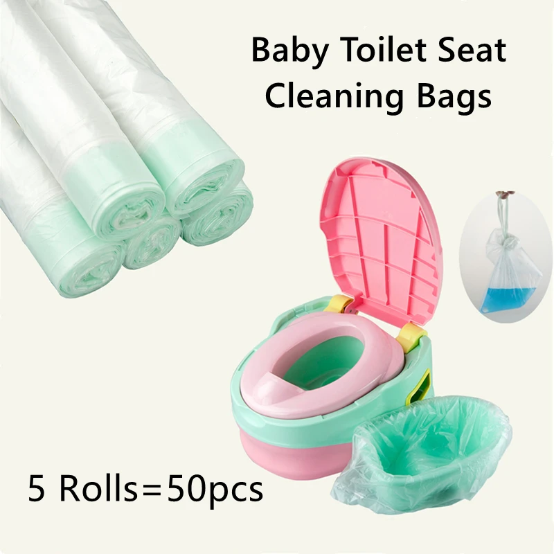 5 Roll Universal Potty Baby Training Toilet Seat Bin Bags Travel Urina