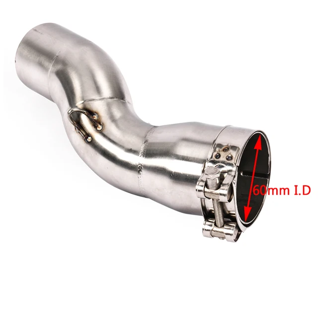 51/61mm for Honda 2017 2018 2019 Honda CBR1000RR Motorcycle Mid Exhaust Pipe Slip On 51mm Muffler Escape Reserve Catalyst - - Racext 4