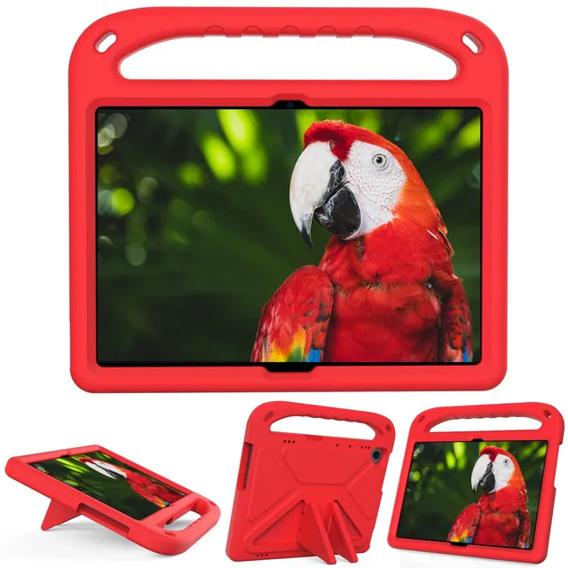 For Tablet Lenovo Tab M10 TB-X606/X605/X505/X705/X306 M8 TB-8505 Case Hand-held Soft Drop-proof Kids EVA Holder Cover Funda red
