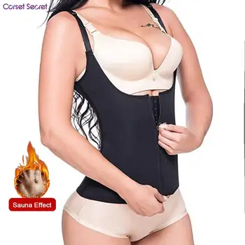 

Corset Secret Neoprene Sweat Vest Waist Trainer Women Body Slimming Trimmer Corset Workout Thermo Push Up Yoga Shirt