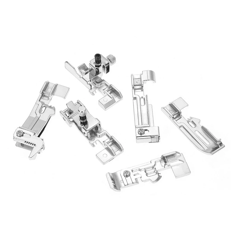 6 штук оверлочная лапка для швейных машин Brother M3034D Singer 14SH754 14SH644 Juki и многое другое |