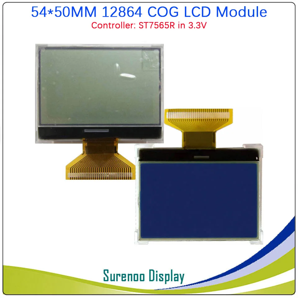 Графический ЖК модуль 54X50MM 12864 128X64 COG дисплей встроенный LCM ST7565P/R поддержка
