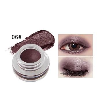 

NICEFACE Eyeshadow Cream Glitter Metallic Makeup Eyeshadow Matte Pigment Shimmer Eye Shadow Powder Cosmetic, Color 06