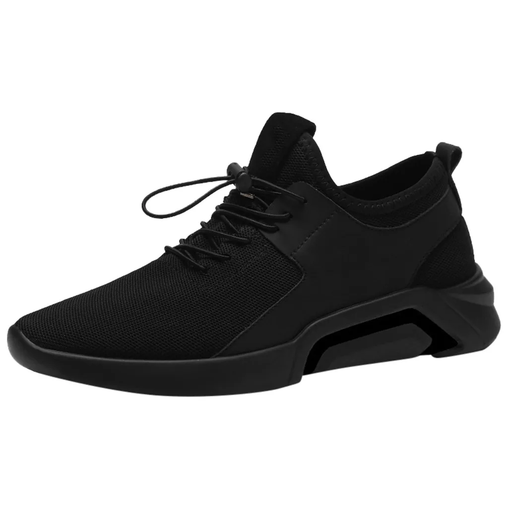 Мужские кроссовки; повседневные кроссовки черного цвета; дышащие удобные дышащие кроссовки;# YL5